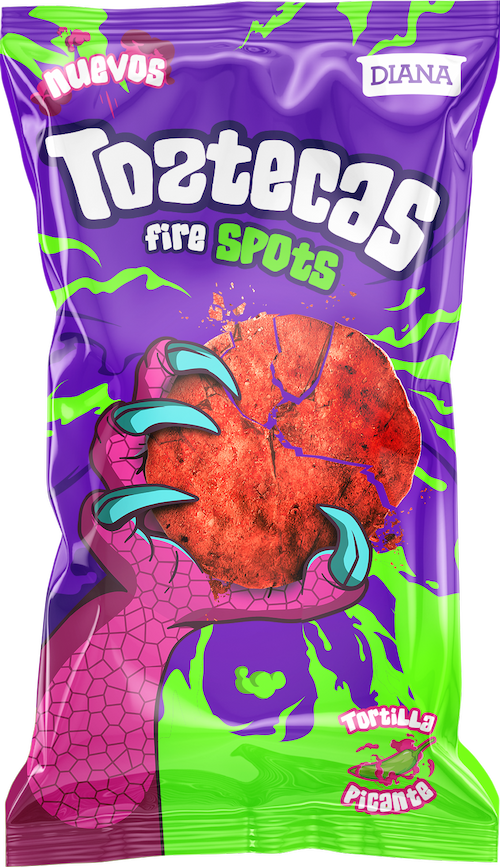Bag of Toztecas Fire Spots, the acid heat explosion.