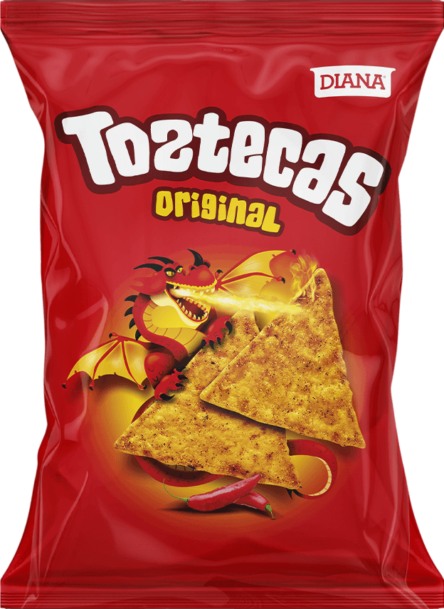 Bag of Toztecas Original, the perfect balance of heat and citrus.
